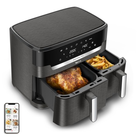 Tefal Easy Fry Dual XXL EY942HE0 - Powerful 2020W Air Fryer for Healthy & Crispy Cooking!
